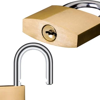 Tabalukk 38 mm, 3 tabaluku komplekt sama võtmega (keyed alike), tabalukukomplekt, väiksed tabalukud 2