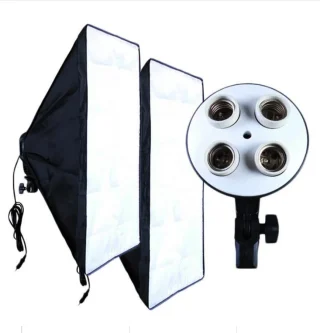 Softbox valgusti komplekt 235 cm, stuudiovalgustus softbox 2 tk komplektis, fotostuudio valgusti komplekt 3