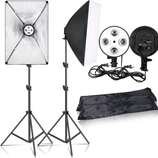 Softbox valgusti komplekt 235 cm, stuudiovalgustus softbox 2 tk komplektis, fotostuudio valgusti komplekt