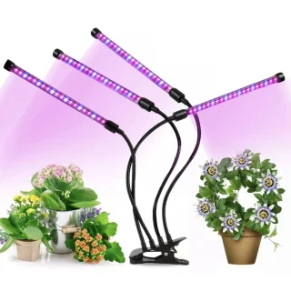 LED taimelamp, nelja peaga taimede kasvulamp, LED kasvutuli taimedele, taimede valgusti 2