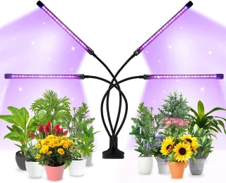 LED taimelamp, nelja peaga taimede kasvulamp, LED kasvutuli taimedele, taimede valgusti 3