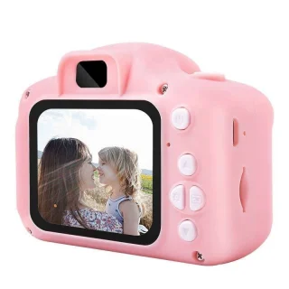 Laste digitaalne kaamera, HD videoga, mini, roosa, laste fotokaamera, laste mängukaamera 4