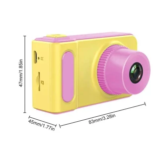 Lastel HD videokaamera, kollane mini laste digikaamera, laste digitaalne fotoaparaat 3