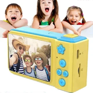 Lastel digitaalne HD videokaamera, kollane-sinine mini lastekaamera, laste fotokaamera 4
