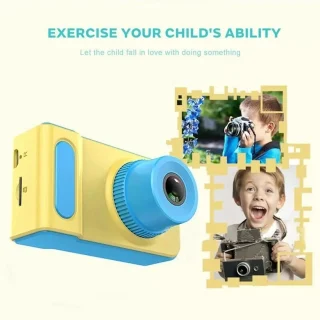 Lastel digitaalne HD videokaamera, kollane-sinine mini lastekaamera, laste fotokaamera 5