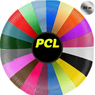 3D-pliiatsi plastmass PCL, 50 m, madala temperatuuriga plastik 3D-pliiatsitele, 3D-pliiatsi täiteplastik, 3D-pliiatsi filament 1