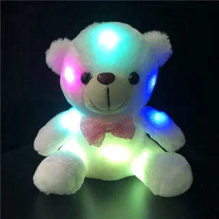 LED-iga helendav kaisukaru, valgusega pehme plüüsist karu, särav LED mängukaru 4