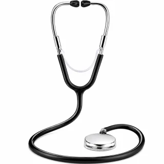 Stetoskoop kahepealise otsikuga, meditsiiniline akustiline torustikuga stetoskoop, arstide stetoskoop, diagnostiline stetoskoop 1