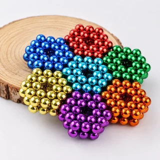 Magnetkuulid 5 mm, neodüümmagnetkuulid 216 tk, 5 mm magnetkuulid, neokuulid, magnetmõistatuskuulid 3
