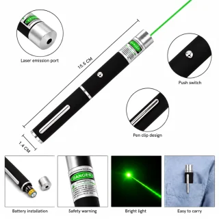 Roheline laserpointer pliiatsikujuline, laserotsik, laserpliiats 4