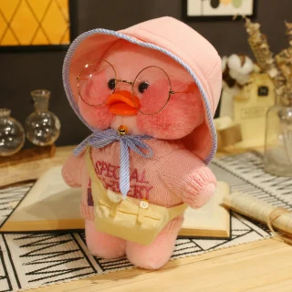 Lalafanfan kaisupart, pehme plushist roosa part roosa mütsiga, 32 cm, Lalafanfan mängupart, Lalafanfan pehme kaisunukk 2