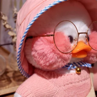 Lalafanfan kaisupart, pehme plushist roosa part roosa mütsiga, 32 cm, Lalafanfan mängupart, Lalafanfan pehme kaisunukk 3