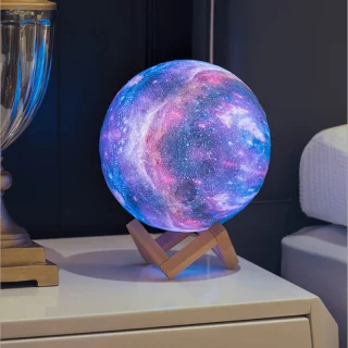 Kuu lamp 13 cm, 3D öölamp RGB valgusega, kuuvalguslamp, dekoratiivne kuuöölamp 5