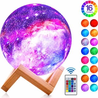 Kuu lamp 13 cm, 3D öölamp RGB valgusega, kuuvalguslamp, dekoratiivne kuuöölamp 1