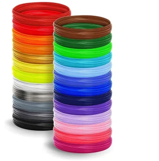 3D-pliiatsi PLA filamentide komplekt 105 m, 21 värvi, 1,75 mm läbimõõt, sõrmekaitsmetega, 3D-pliiatsi täitefilament, PLA traat 3D-pliiatsile 2