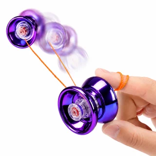 Yo-yo metallist, professionaalne triki-yo-yo nöörtrikkideks, lilla, jojo, trikijojo 4