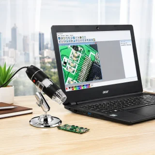 USB digimikroskoop 1600X suurendusega, 2MP mikroskoobi kaameraga, elektrooniline mikroskoop, arvutimikroskoop, USB mikroskoobikaamera 5
