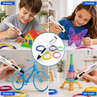 3D‑printimispastakas 5 m PCL-filamendiga, 3D-pliiats, 3D-joonistamispastakas 2