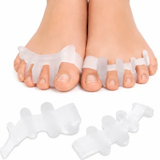 Varbakummid hallux valgus’e korrigeerimiseks, läbipaistvad varbaeraldajad ja -laiendajad, silikoonist varvaste lahutid, varbaeraldaja, varbavenitaja