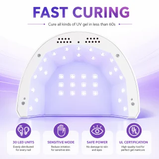 UV LED küünelamp 48W taimeriga, geelilamp küünte kuivatamiseks, maniküüri UV-lamp 4