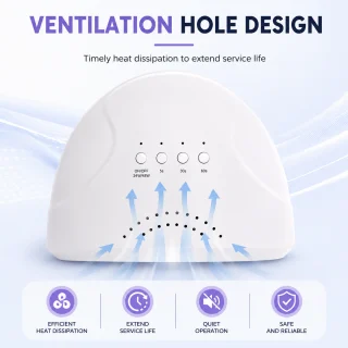 UV LED küünelamp 48W taimeriga, geelilamp küünte kuivatamiseks, maniküüri UV-lamp 5