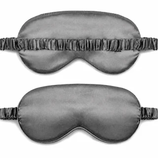Siidist silmamask magamiseks, hall, uneprillid, magamismask