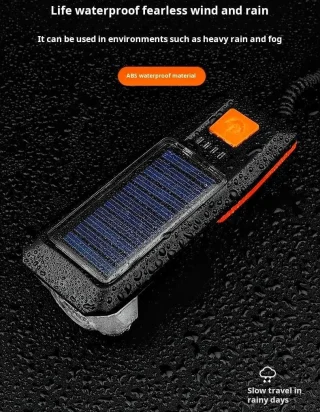 Dviračio priekinis žibintas, juodas, įkraunamas per USB, komplektas, dviračio švieselė, dviračio lempa 2