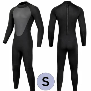 Pilnīgs niršanas un sērfošanas hidrotērps, S izmērs, paredzēts 55–60 kg ķermeņa svaram, pilna ķermeņa wetsuit, niršanas tērps
