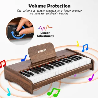 Mini elektriskā klaviatūra ar 37 taustiņiem, digitālais mini sintezators, elektroniskās klavieres 4