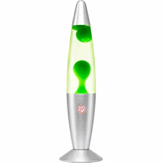 Lavas lampa 360 mm ar zaļu vasku, dekoratīvā lavas lampa, zaļā lavas galda lampa