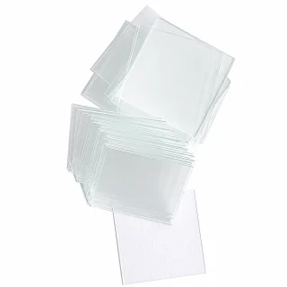 Mikroskopa segstikli 20x20 mm, biezums 0,13–0,17 mm, komplekts 100 gab., laboratorijas un medicīniskai lietošanai, mikroskopa segstikls, mikroskopa pārsegstikls 4