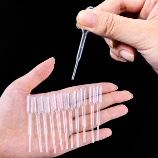 Pipetes 0,2 ml, 65 mm, komplekts 50 gab., laboratorijas pipetes, pilinātājpipetes 4
