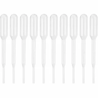 Pipetes 0,2 ml, 65 mm, komplekts 50 gab., laboratorijas pipetes, pilinātājpipetes