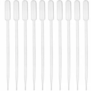 Pipete, 2 ml tilpums, 144 mm garums, komplekts 50 gab., laboratorijas mērīšanas instruments, laboratorijas pipete, dozēšanas pipete