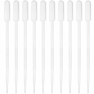 Pipetes 10 ml, 300 mm garas, komplekts 20 gab., laboratorijas pipetes, dozēšanas pipetes