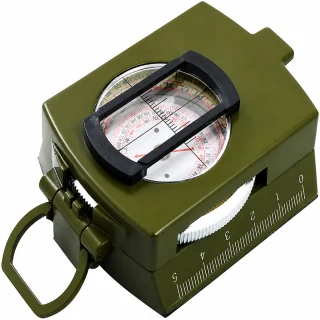 Militārais kompass, zaļš taktiskais kompass armijas navigācijai, orientēšanās kompass, ceļojumu kompass 5