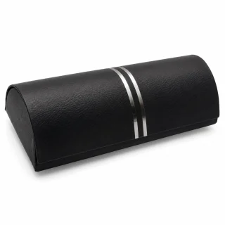 Brilles futrālis, melns ādas etuī brillēm, briļļu maciņš 2