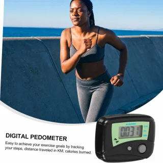 Solis skaitītājs ar displeju, digitālais pedometrs, staigāšanas monitors, pārnēsājams klipša pedometrs, fitnesa aktivitāšu skaitītājs, soļu skaitītājs sportam 3