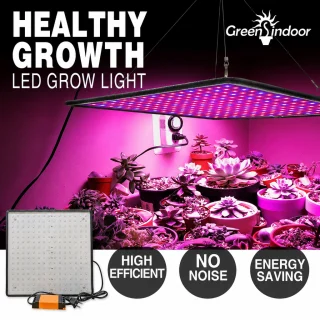 LED augu lampa pilna spektra, 225 sarkanie un zilie LED paneļi, 295x300 mm, hidroponikai, augu audzēšanas lampa, fitolampa 5