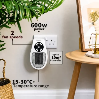 Mini elektriskais sildītājs, pārnēsājams, ar regulējamu temperatūru, piemērots bērnu istabai, elektriskais telpu sildītājs, kompakts plauktsildītājs 4