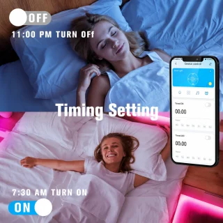 RGB LED lente ar Bluetooth, 10 m, USB LED sloksne ar tālvadību, RGB apgaismojuma lenta 3