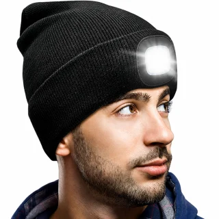 Cepure ar LED gaismu, LED lukturīša cepure, LED galvaslukturīša cepure
