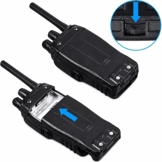 Rācija komplekts, 2 gab., divvirzienu rokas raiduztvērēji, pārnēsājami walkie-talkie, portatīvie divvirzienu radiosakaru aparāti 4