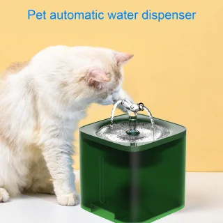 Automātiskais dzirdināmais strūklakas tipa trauks mājdzīvniekiem 2L ar filtrāciju un ūdens sildīšanu, kaķu un suņu ūdens strūklaka, automātiskā mājdzīvnieku dzirdināšanas strūklaka 2