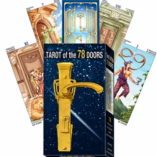 Tarot kārtis “78 durvis”, ūdensizturīgs papīrs, zīlēšanai un pareģošanai, mistisks taro kāršu komplekts, taro kāršu kava