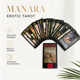 Erotisko taro kāršu komplekts ar mistisku dizainu un ūdeni atgrūdošu papīru zīlēšanai, pareģošanai un garīgajai vadībai, erotiskās taro kārtis, pieaugušo taro kārtis 2