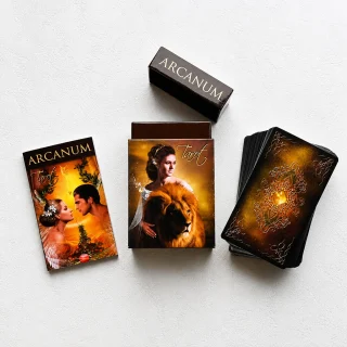 Tarot kārtis Arcanum, ūdensizturīgs taro kāršu komplekts zīlēšanai, pareģošanai un garīgajai vadībai, taro kāršu paka, zīlēšanas kāršu kava 2