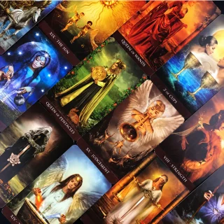 Tarot kārtis Arcanum, ūdensizturīgs taro kāršu komplekts zīlēšanai, pareģošanai un garīgajai vadībai, taro kāršu paka, zīlēšanas kāršu kava 4