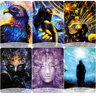 Tarot kārtis garīgajiem lasījumiem “Mystic Oracle”, 44 svēto garu vadības kāršu komplekts, orākula kārtis, garīgās ceļvedības kārtis 3