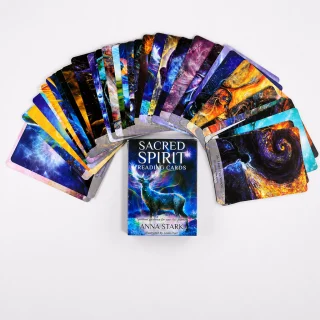 Tarot kārtis garīgajiem lasījumiem “Mystic Oracle”, 44 svēto garu vadības kāršu komplekts, orākula kārtis, garīgās ceļvedības kārtis 4